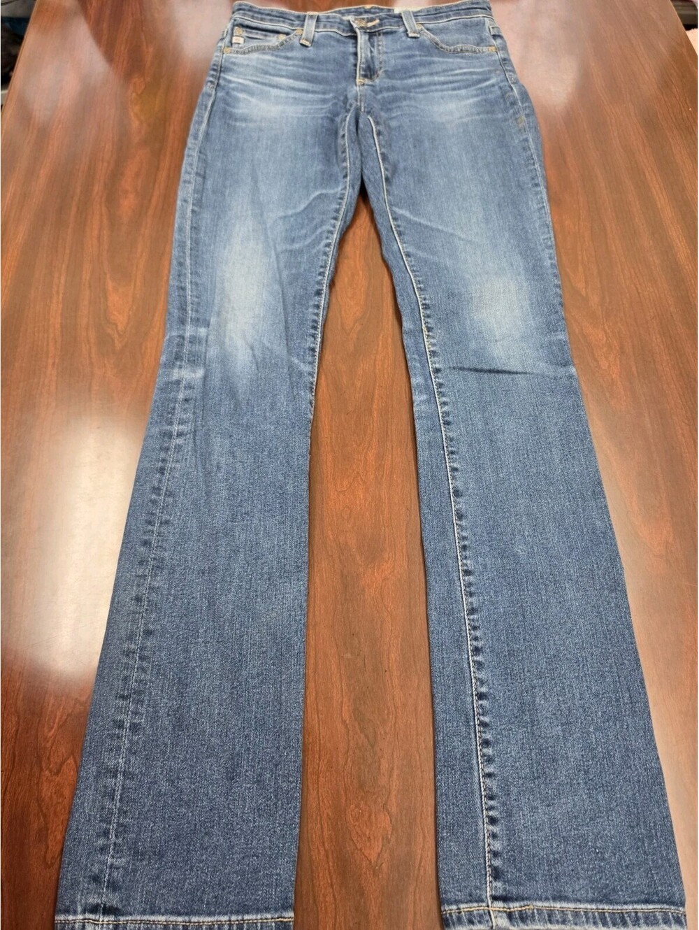 AG Adriano Goldschmied AG-ED Denim Straight Jeans Womens 25 Blue Stretch Chic